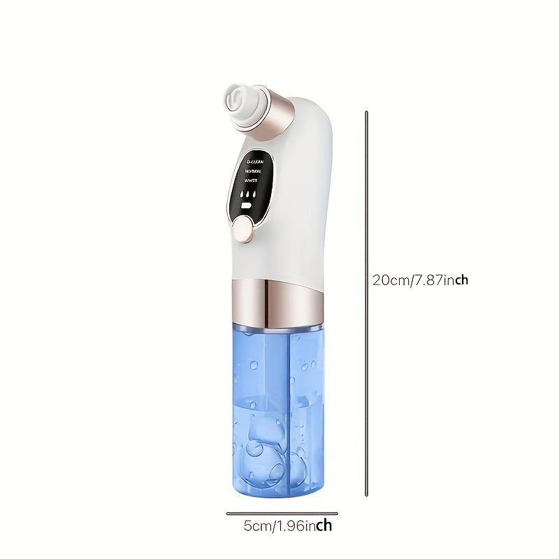 6-in-1 Advanced Electric Blackhead Remover Kit - Rechargeable, Portable Facial Cleansing Device with Exfoliating, Massaging, LED Light Functions | Ideal Skin Care Tool for Men, Women, Perfect Mother's Day Gift