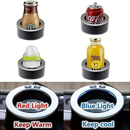 2 in 1 Smart Car Cup Warmer & Cooler Mug Holder – Premium Cup Holder for Commuters, Travelers, Road Trips – Perfect for Hot & Cold Beverages, Gift Idea