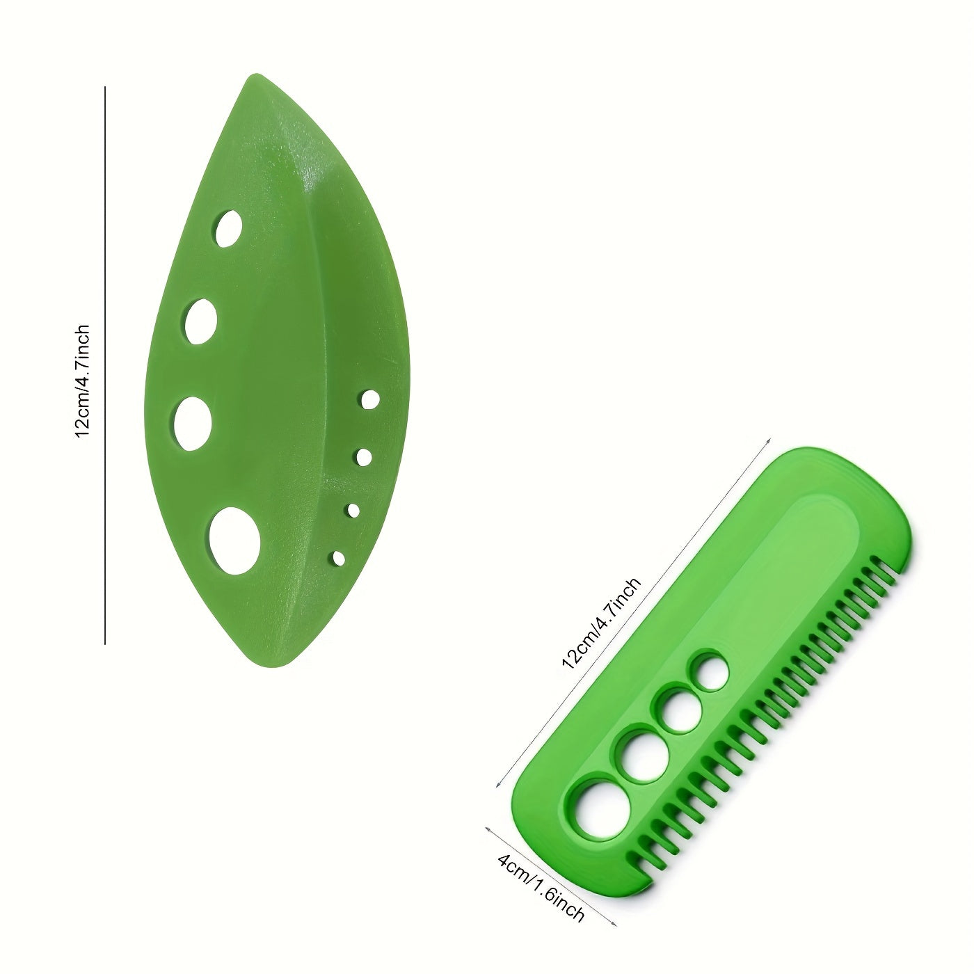 Leaf Stripper Tool - Plastic Kitchen Vegetable Leaf Peeler for Kale, Chard, Thyme, Basil and Rosemary, Essential Kitchen Gadget