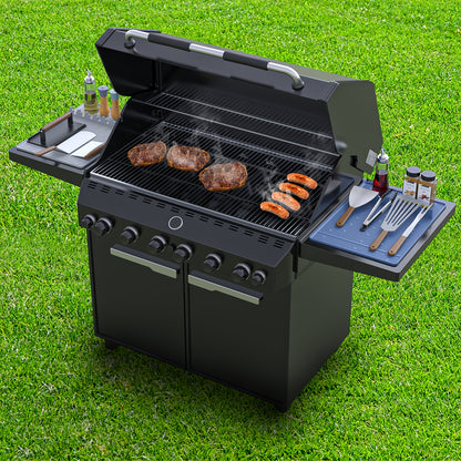 Silicone Grill Mat for Blackstone - 16.5x11.5" Non-Stick, Easy-to-Clean BBQ Accessory with Drip Pad and Spatula Holder