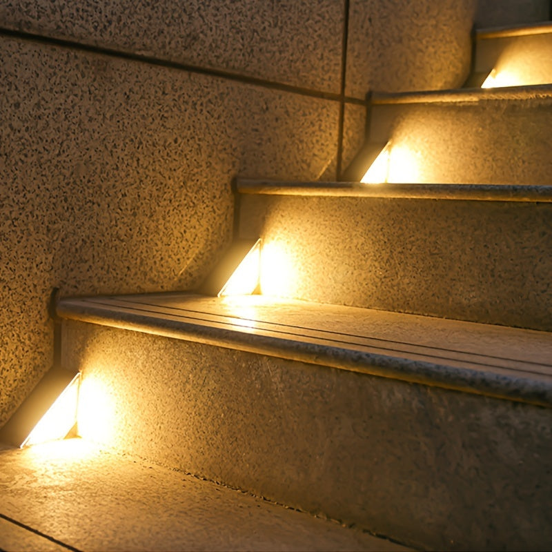 8pcs Solar LED Step Lights – Outdoor Deck and Landscape Lighting for Yard, Patio, Garden, Walkway, Driveway, Porch Decor