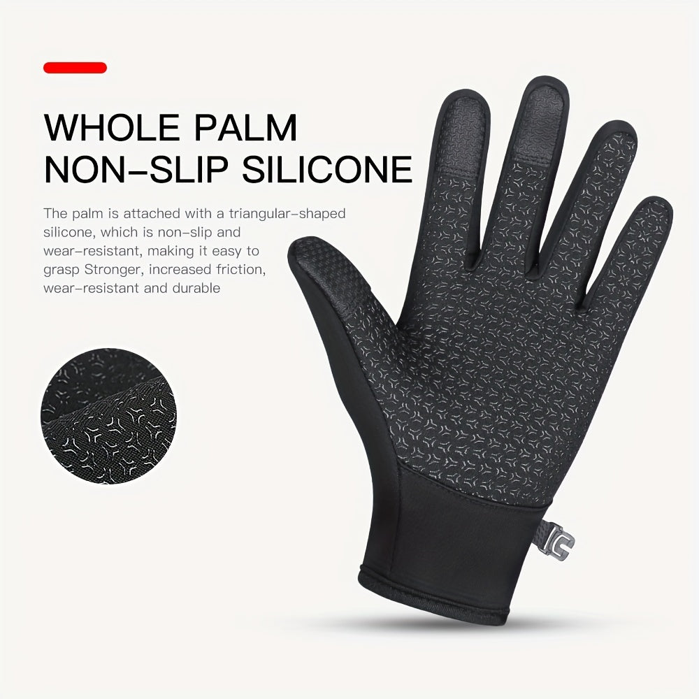 Outdoor Coldproof and Windproof Sports Gloves - Winter Warm Touch Screen Waterproof Gloves for Cycling and Skiing - Unisex