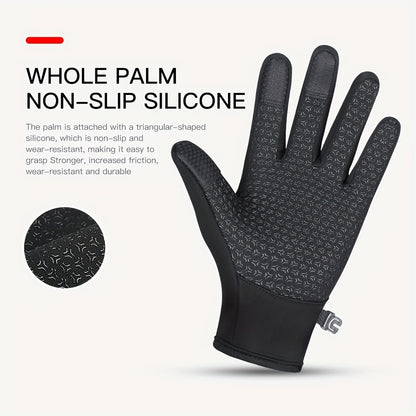 Outdoor Coldproof and Windproof Sports Gloves - Winter Warm Touch Screen Waterproof Gloves for Cycling and Skiing - Unisex