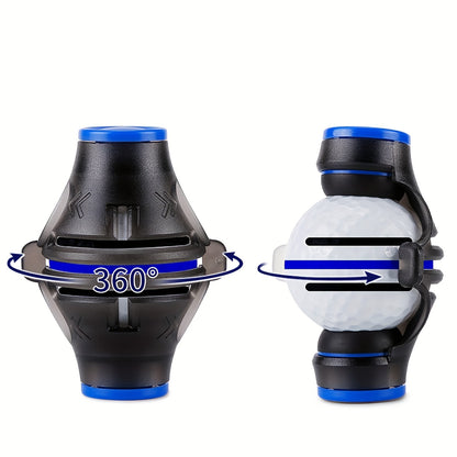 Huan 360° Golf Ball Marker with 3 Color Pens - Alignment Tool for Enhanced Swing Accuracy and Aiming