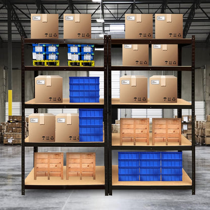 DayPlus 5-Tier Heavy Duty Garage Shelving – Adjustable Storage Unit, 386LBS Load Capacity per Tier, 150-200CM Height