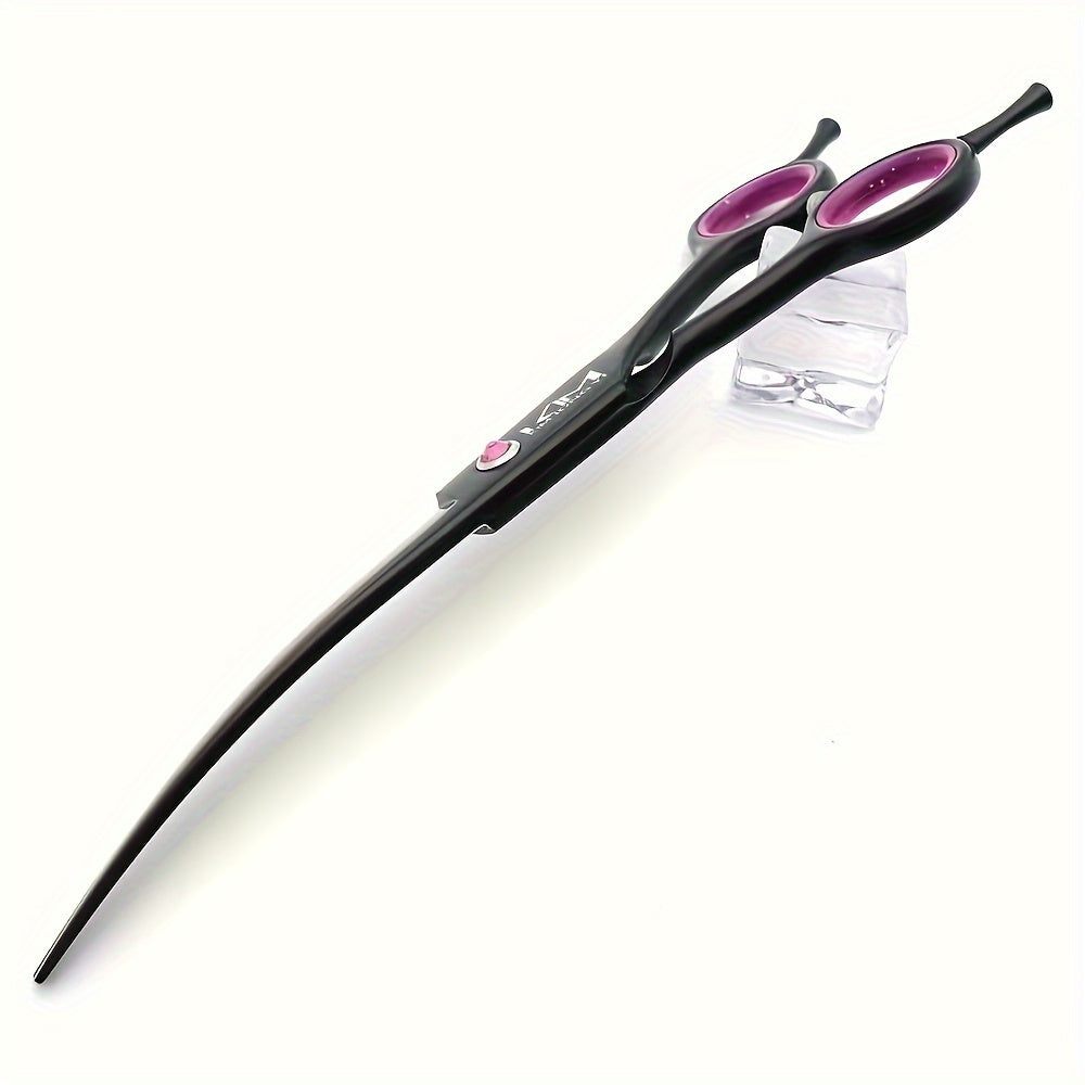 4pcs Professional 7-Inch Dog Grooming Scissors Set - Straight, Thinning, Curved, and Chunkers with Comb