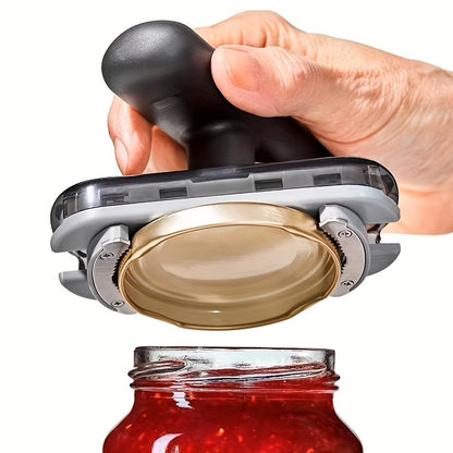 Adjustable Jar & Bottle Opener – Multifunctional Metal Can Lid Gripper, Manual Kitchen Accessory for Easy Opening, Party Supplies