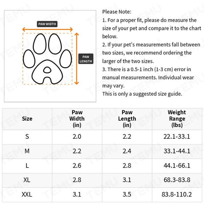 Ultimate Waterproof Pet Booties with Reflective Trim - Durable Protection for Dogs and Cats in Rain, Snow, and Rough Terrains