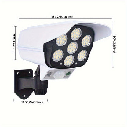 Solar Powered LED Floodlight with Motion Sensor and Remote Control – Energy-Efficient Outdoor Lighting for RVs