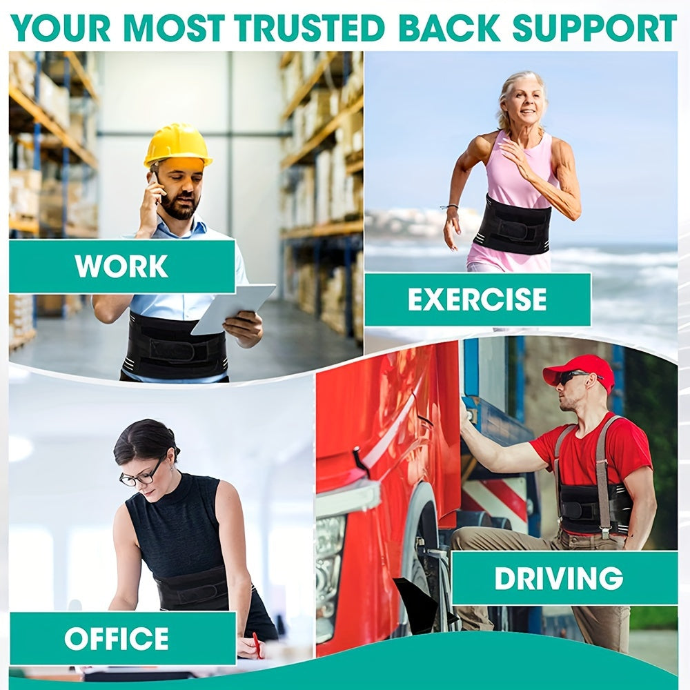 Back Brace for Lower Back - Lumbar Support for Heavy Lifting, Breathable Waist Support for Sciatica and Herniated Disc, Men and Women
