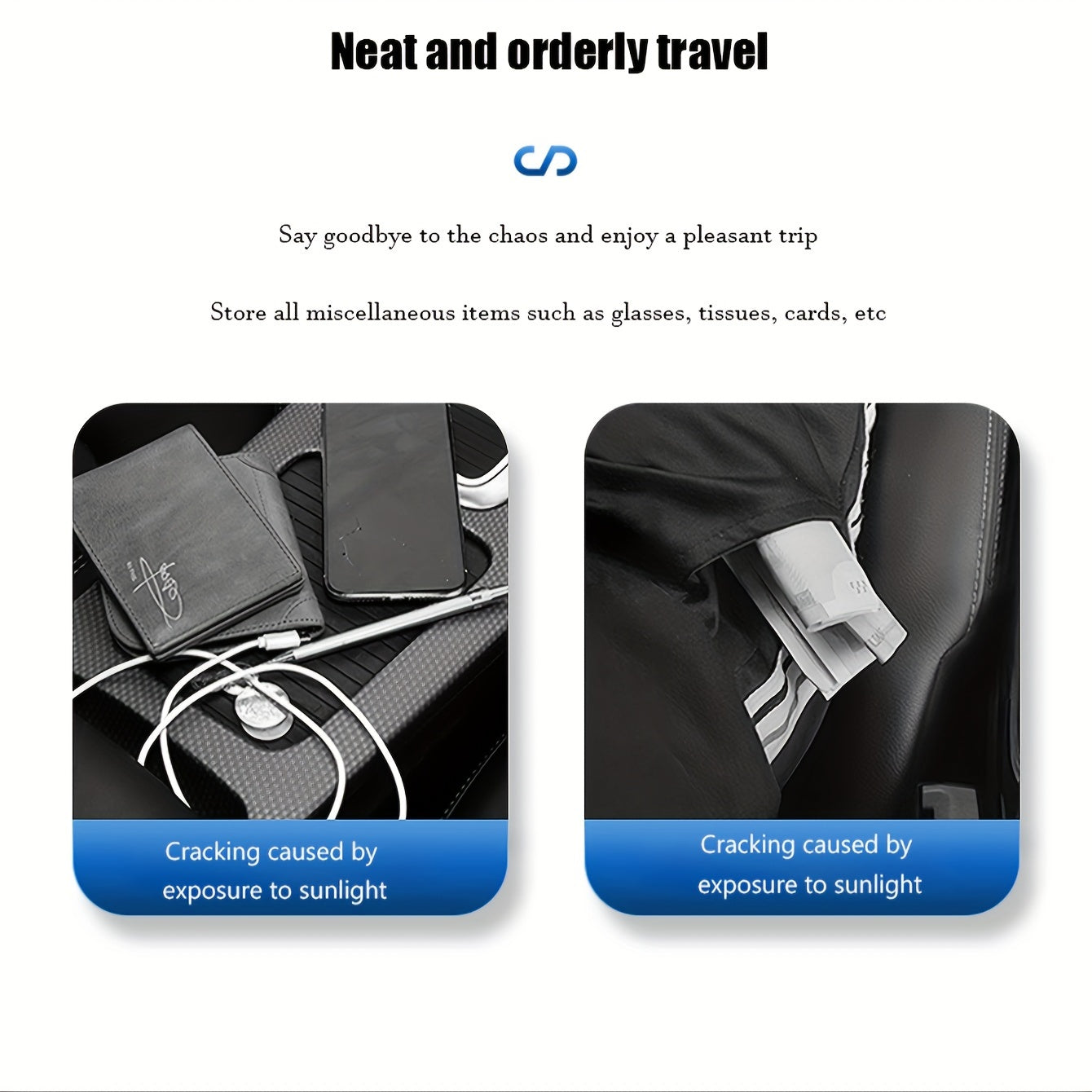 Car Visor Storage – Multi-Functional Glasses Holder and Driver’s License, Ticket, Card Holder Storage Bag