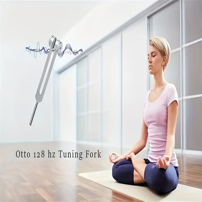 128Hz Medical-Grade Tuning Forks - Dual-Purpose Ear Cleaner and Vibration Tool | Large Ergonomic Design with Bell Clips for Soothing Ear Massage