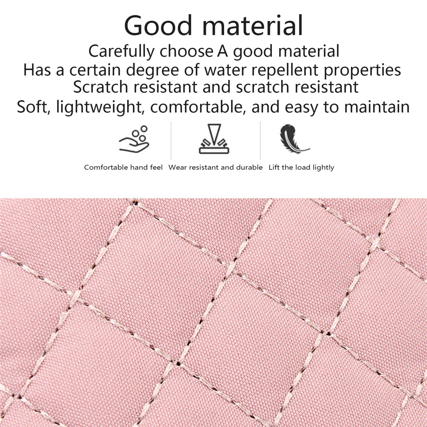 New One-Shoulder Messenger Bag for Women - Fashion Embroidered Rhombic Design - Large Capacity Waterproof Backpack with Data Hole