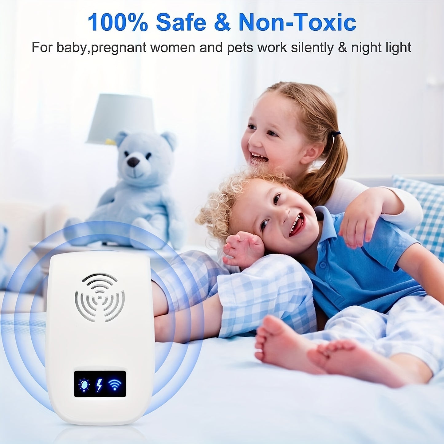 Ultrasonic Pest Repeller – Electronic Mice and Bug Repellent, 6 Pack Indoor Plug-In for Roaches, Spiders, Ants, Flies