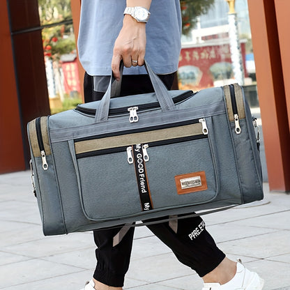 Multifunctional Luggage Bag - Large-Capacity Foldable Travel Bag for Men, Portable Clothing Storage, Ideal for Business Trips