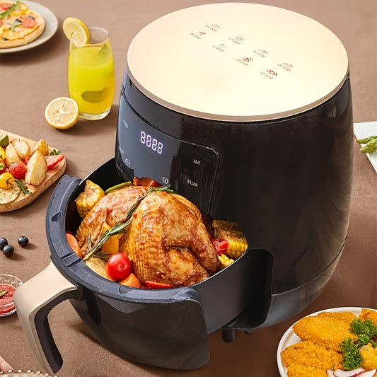 4.5L Large Capacity Air Fryer – 900W Oil-Less Cooking with Turbo Circulation, Even Heat Distribution – Ideal for Chicken, French Fries, Wings and More