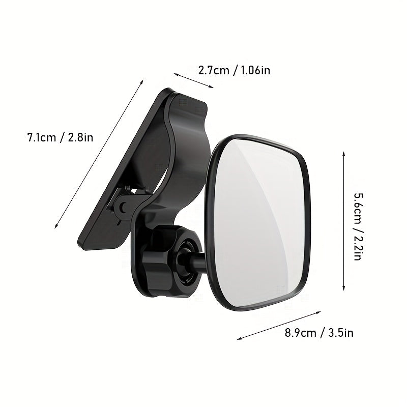 Car Rear View Mirror – Adjustable Wide Angle Convex Interior Mirror for Backseat Cars, SUVs, and Trucks, Essential Car Accessory