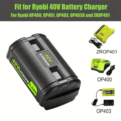 High-Capacity 40V 6.0Ah Lithium Battery Replacement – Compatible with Ryobi 40V Cordless Tools – Long-Lasting, Reliable, Safe Performance