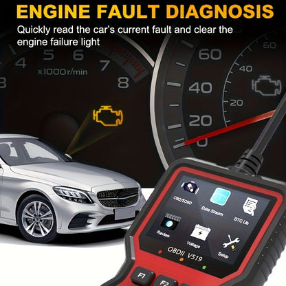 2024 Advanced OBD2 Diagnostic Scanner Tool – Complete OBD2 Functionality, Engine Code Reader, Reset, Mode 6 & 8, for All OBDII/EOBD Vehicles – Easy, Fast, Accurate