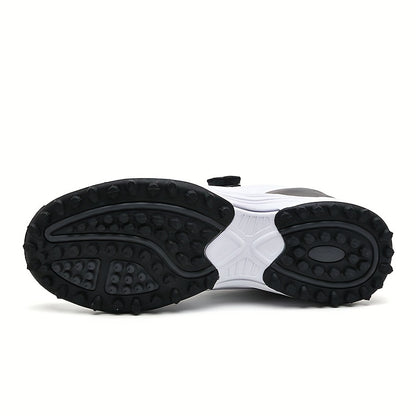 Men's Golf Shoes - Waterproof, Non-Slip Sports Sneakers with Swivel Button for Maximum Comfort