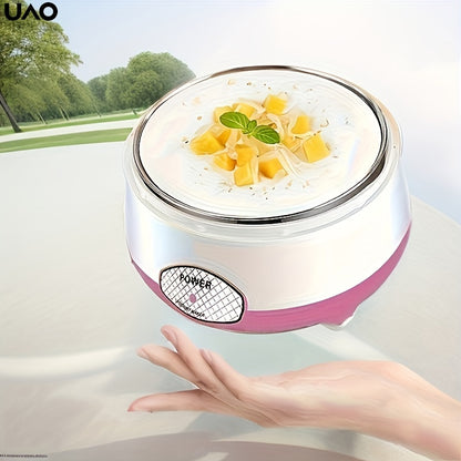 Effortless Automatic Yogurt Maker Machine - Compact and Multifunctional with One-Touch Operation for Yogurt, Natto and More - Ideal for Individual Servings