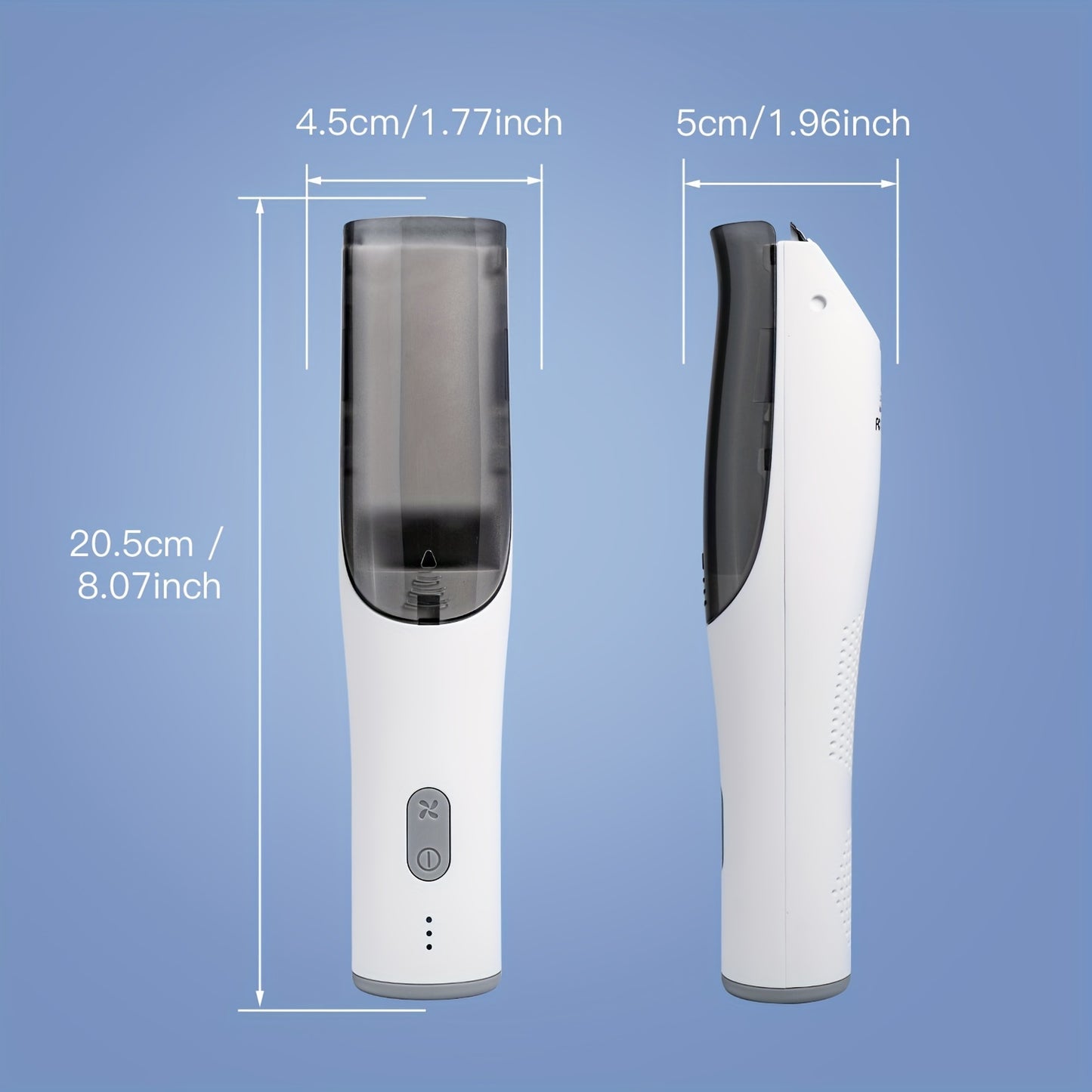 Professional Rechargeable Body Hair Trimmer Kit – Ultra Quiet, Auto Sucking, Smart Vacuum, Cordless, Fast Charging, LED Light, Travel-Friendly, Perfect for Beard, Body and Hair Cutting, Father's Day Gift