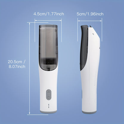 Professional Rechargeable Body Hair Trimmer Kit – Ultra Quiet, Auto Sucking, Smart Vacuum, Cordless, Fast Charging, LED Light, Travel-Friendly, Perfect for Beard, Body and Hair Cutting, Father's Day Gift