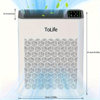 Large Room Air Purifier for Up to 1095 Ft² – Advanced PM 2.5 Display, Auto Mode, Timer, HEPA Filter for Smoke, Pollen, Pet Dander, Allergies – Ideal for Bedroom, Living Room, Office
