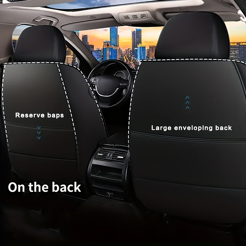 Universal Car Seat Cover – PU Leather Cushion Protector Mat for Sedan & SUV – Car Accessories – 1 Front Seat Cover