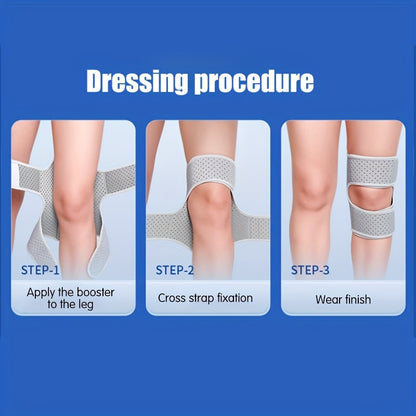 ProFlex Knee Protector - Spring-Loaded Stabilizer Pad for Enhanced Joint Support, Weak Legs, Squats and Sports Training - Power Lift Knee Brace for Improved Performance