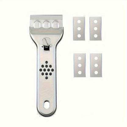 6pcs Multi-Purpose Cleaning Scraper Set - Includes Blades, Ideal for Kitchen, Paint Removal & Ceramic Cooktops, Essential for Apartments and Schools