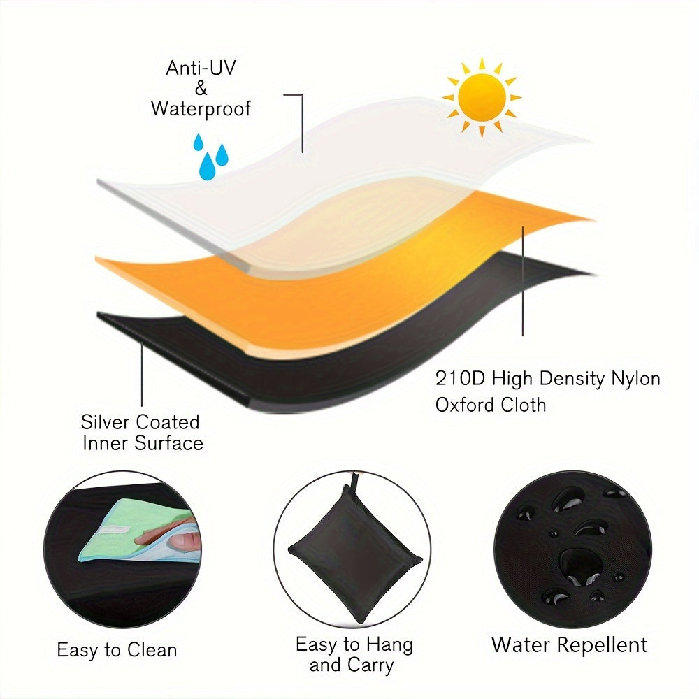 Heavy Duty Waterproof Lawn Mower Cover – 72"x54"x46" with UV Protection for Riding Lawn Tractors
