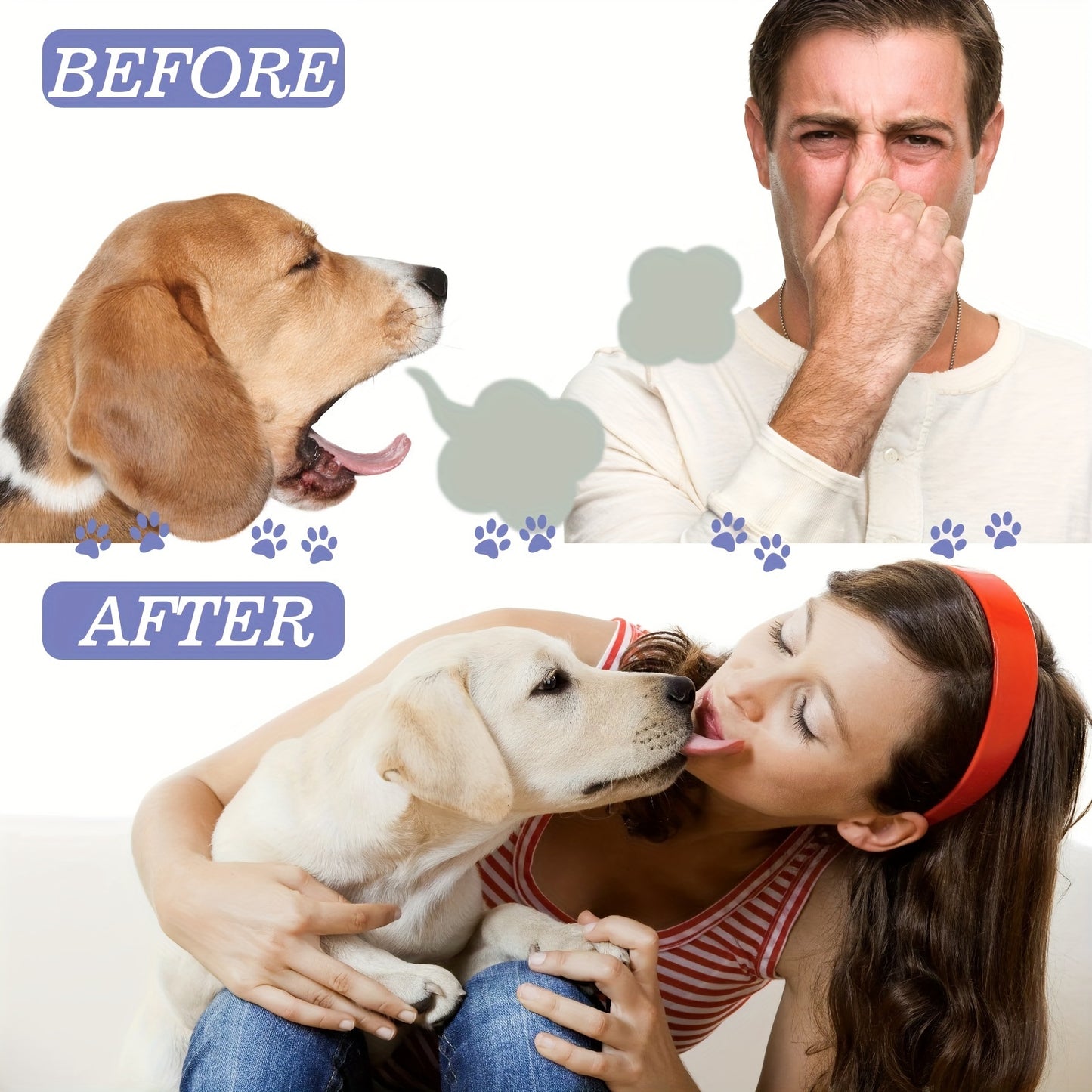 Cat and Dog Teeth Cleaning Spray - 30ml Oral Care Spray for Removing Stains and Freshening Breath, Pet Dental Cleaner