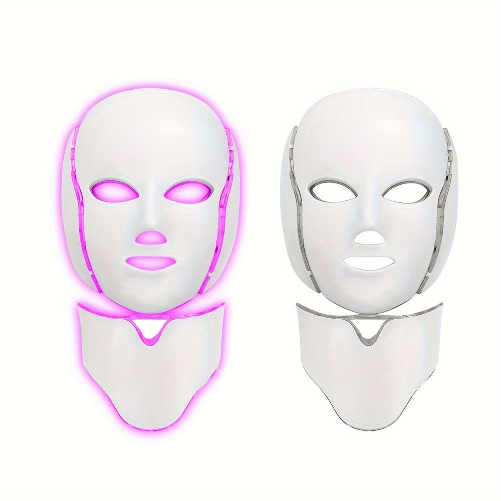 7 Color LED Facial Mask Device - Beauty Skin Care Mask Machine, Facial Skin Care Tools for Anti-Aging & Radiant Skin