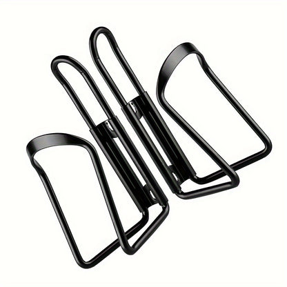 2pcs Mountain Road Bike Water Bottle Holder - Durable Aluminum Alloy, Adjustable Cup Holder, Easy Installation, Outdoor Cycling Rack, Lightweight and Compact, Black and Silver Options