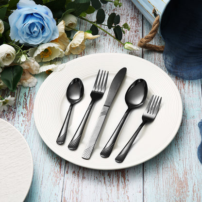 48-Piece Stainless Steel Tableware Set – Durable, Modern Cutlery for Restaurants, Hotels, Family Gatherings, and Outdoor Events – Premium Quality, Rust-Resistant, Easy to Clean