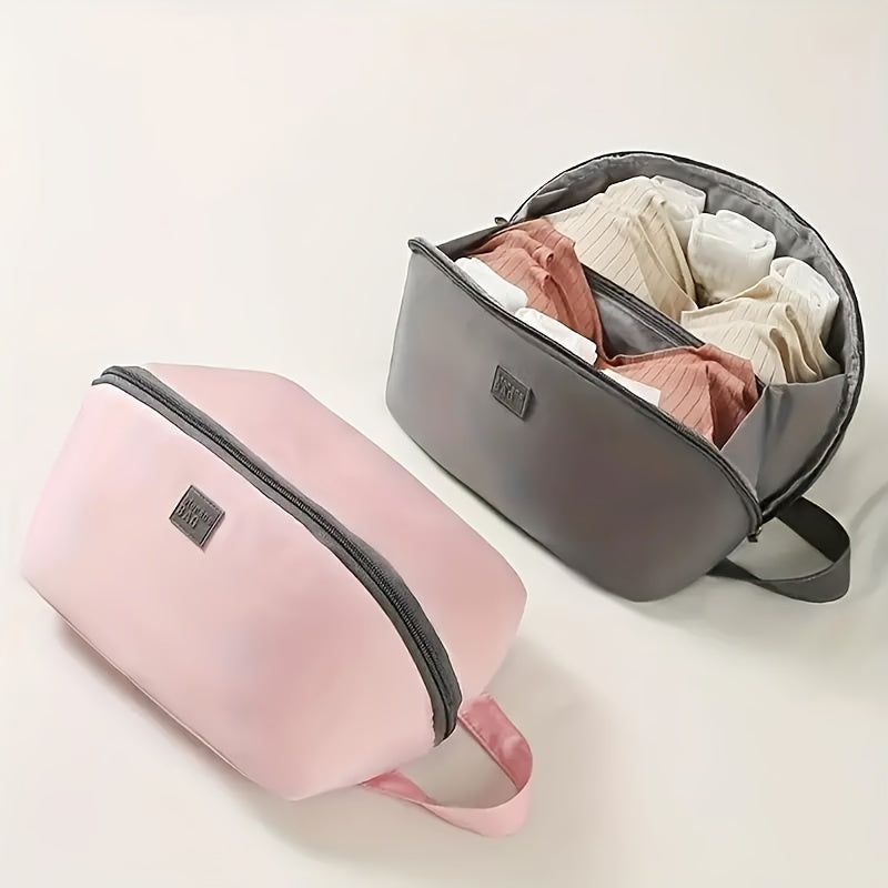 Essential Travel Companion Bag - Spacious, Lightweight, Dustproof Underwear Organizer with Zipper Closure - Ideal for Minimalist Adventurers
