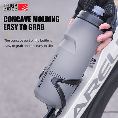 ThinkRider High-Capacity Bike Water Bottle – 620/750ml, Durable PP, Leak-Proof, Easy to Clean, Ideal for MTB/Road Cycling