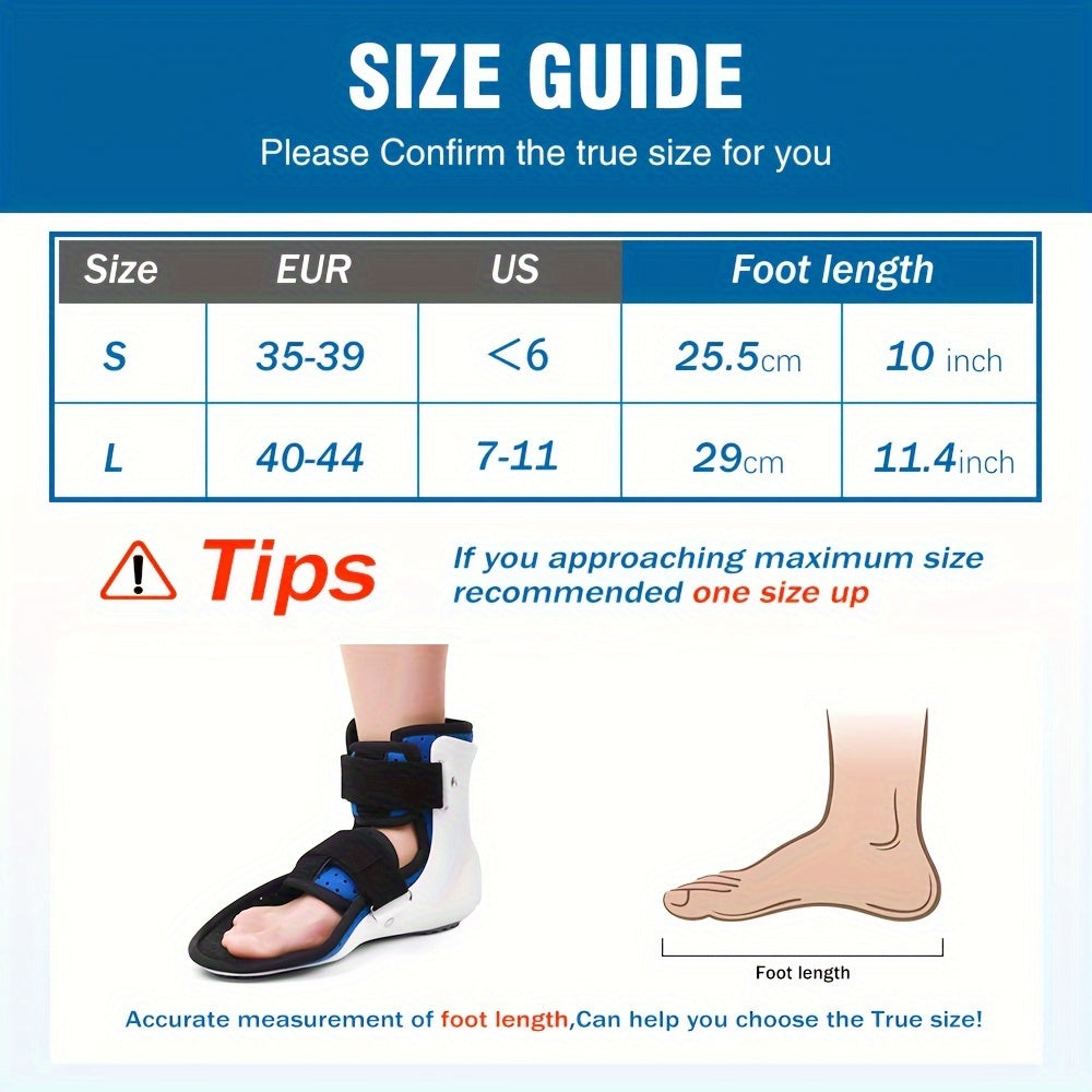 Ultra-Lightweight Airflow Ankle Support Brace – Secure-Grip, Removable Liner, Durable Protective Shell – Ideal for Fracture Rehabilitation, Metatarsal and Ligament Sprain Protection