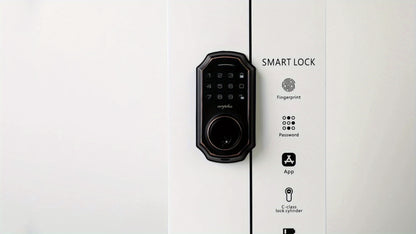 2 Door Knob Smart Keypad Door Lock Set – 100-Code Keyless Entry with Anti-Peeking Password, Auto Lock, Easy Installation – Front Door Security Solution with Deadbolt