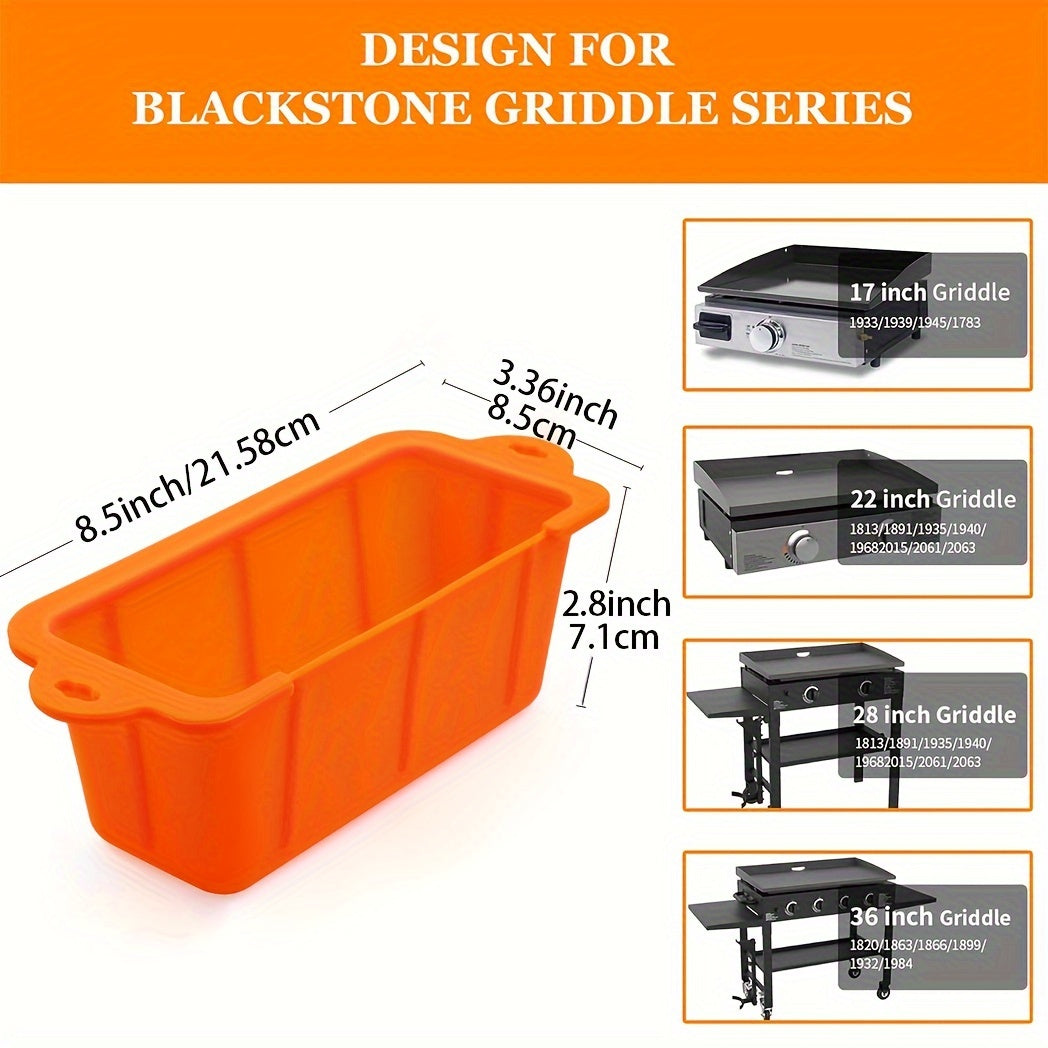 Reusable Silicone Grease Drip Liner – Easy-Clean, Durable Blackstone Accessory – Compatible with Blackstone Griddles for BBQs and Grilling (1pc)