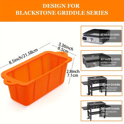 Reusable Silicone Grease Drip Liner – Easy-Clean, Durable Blackstone Accessory – Compatible with Blackstone Griddles for BBQs and Grilling (1pc)