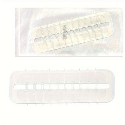 10PCS Elastic Bandage and Skin Suture Device - Scar-Free Zipper Style Wound Patch - Color Box Packaging