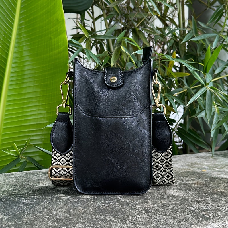 Women’s 8.7 Inch PU Leather Phone Bag – Large Capacity Crossbody and Coin Purse Mini Shoulder Bag – Portable Daily Bag