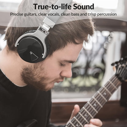Active Noise Cancelling Wireless Headphones with Microphone - Deep Bass, 30-Hour Playtime - Comfortable and Durable