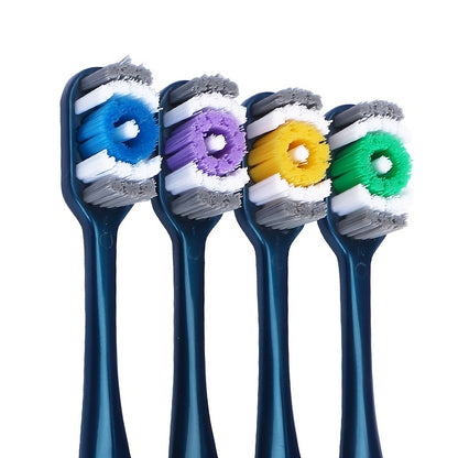 6pcs Adult Toothbrush Set – Hard Bristle, Lightweight & Travel-Friendly