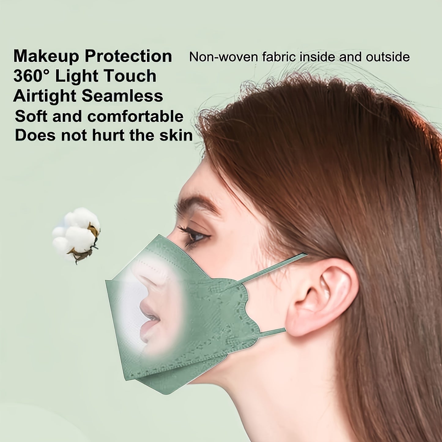 100-Pack KN95 Disposable Face Masks - 5-Layer Breathable and Comfortable Respirators for Adults and Men - Adjustable Fit