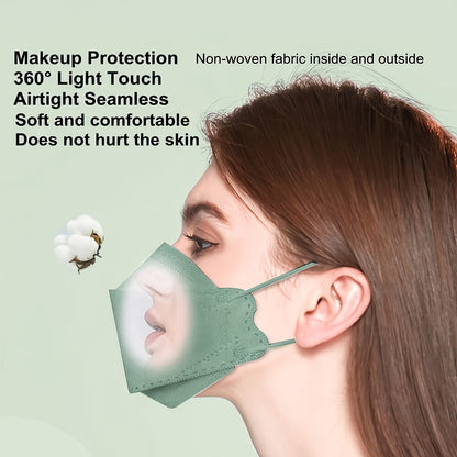 100-Pack KN95 Disposable Face Masks - 5-Layer Breathable and Comfortable Respirators for Adults and Men - Adjustable Fit