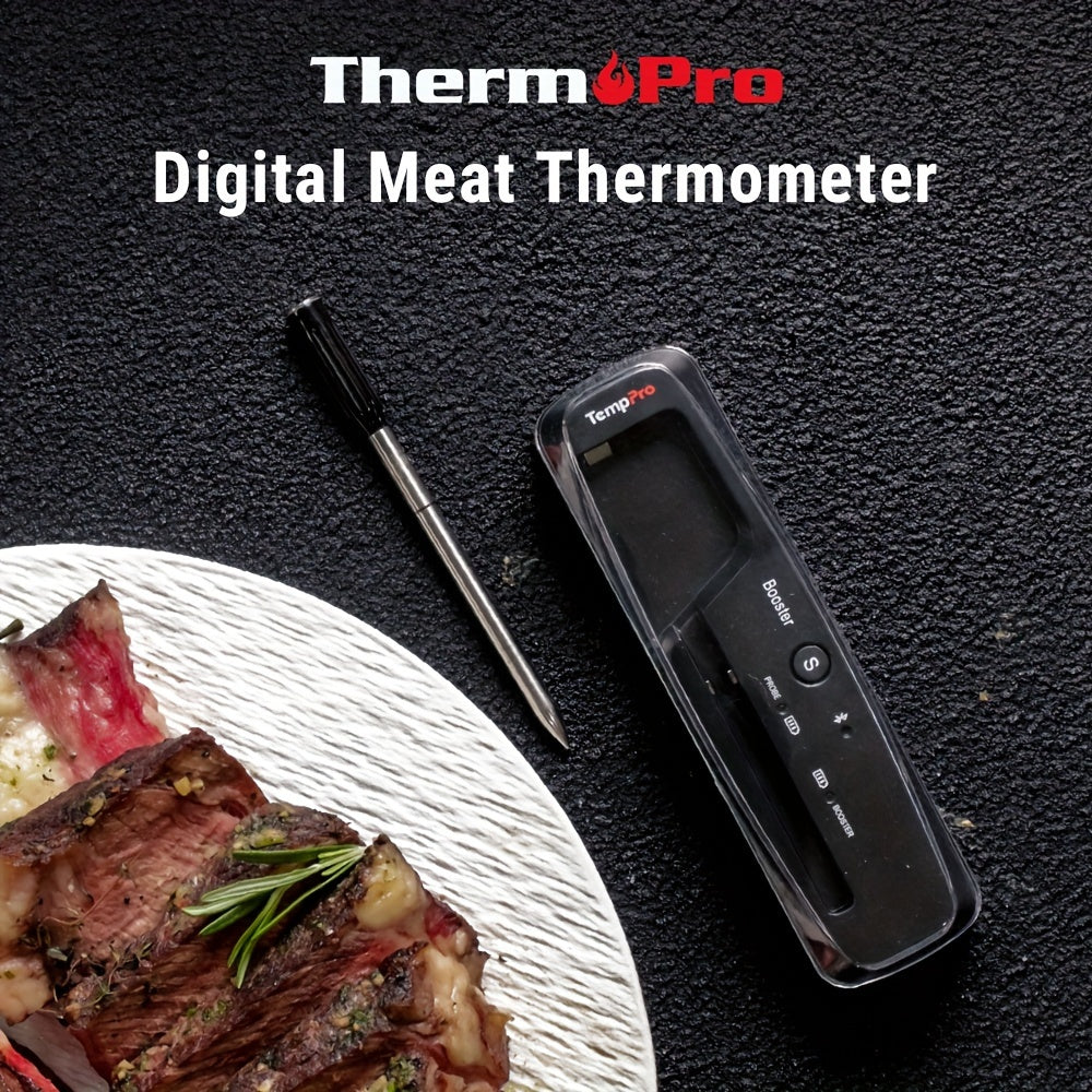500-ft Wireless Meat Thermometer – Digital Cooking Thermometer with Temperature Alarm for Oven, Grill, BBQ, Smoker & Rotisserie