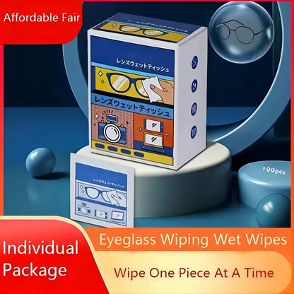 Multi-Purpose Cleaning Wipes Kit - Gentle Cleaner for Lenses, Glasses, Mobile Screens, and Jewelry - Battery-Free, Convenient, Portable